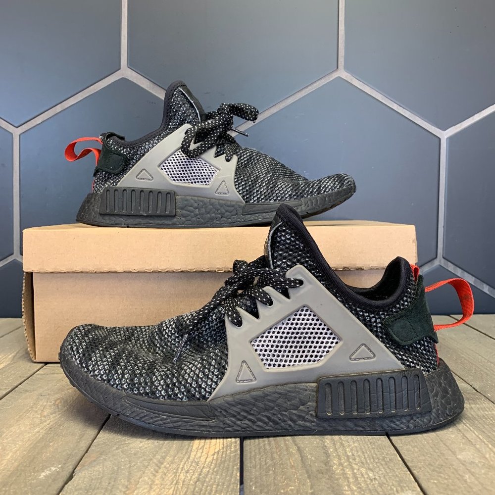 <Used W/O Box! Mens Adidas NMD XR1 JD Sports Black Sneakers Size 8.5
